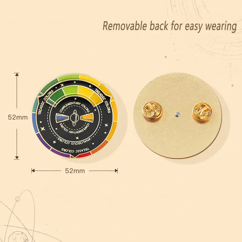 Color Compass Enamel Pin