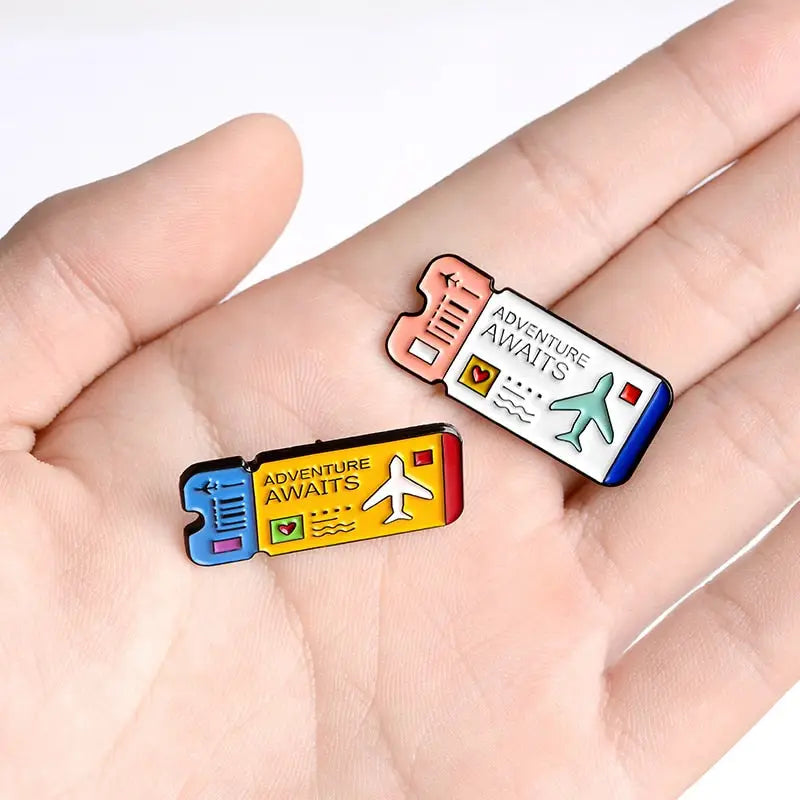 Air Tickets Enamel Pin