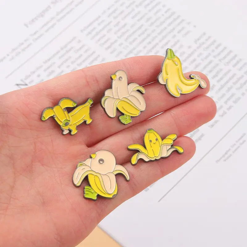 Animal Banana Enamel Pin
