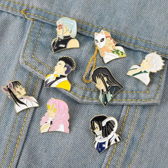 Anime Characters Enamel Pins