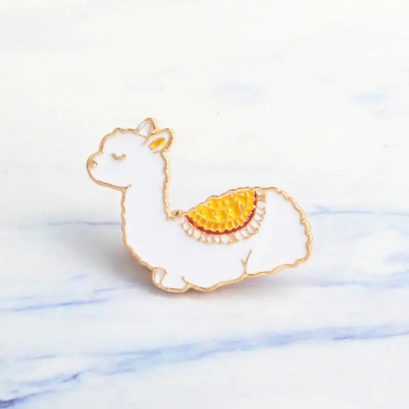 Baby Llama enamel pin Cute animal badge Enamel Pin