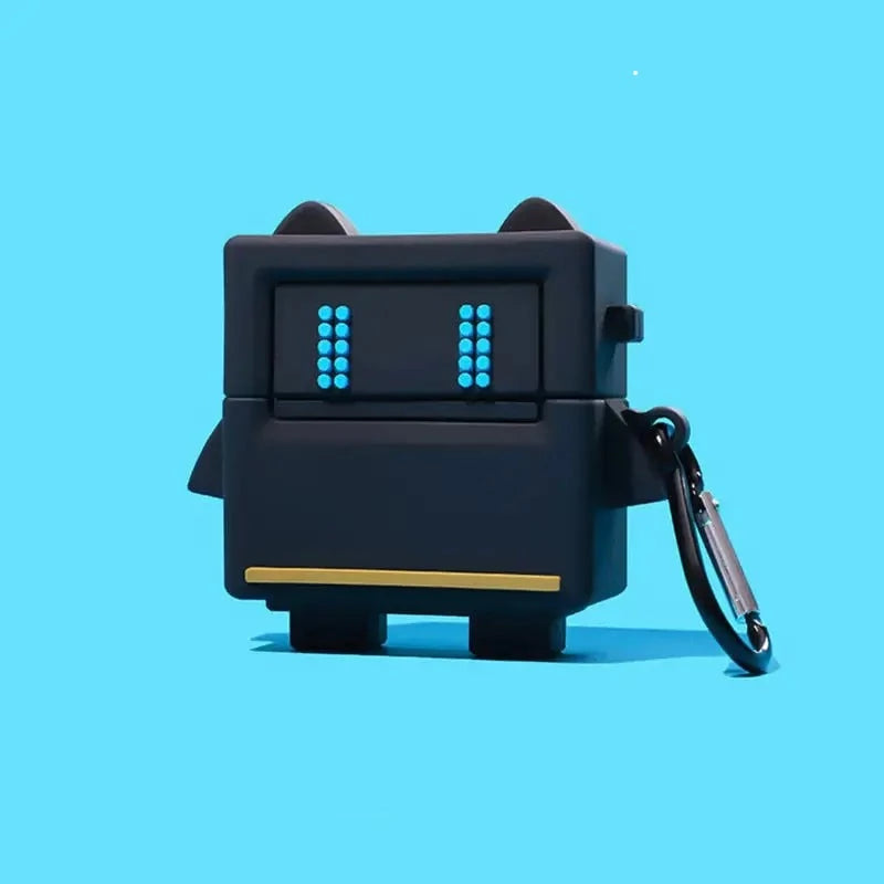 Black Robot Airpod Case