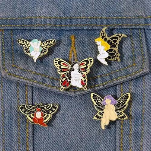 Butterfly Fairy Enamel Pins