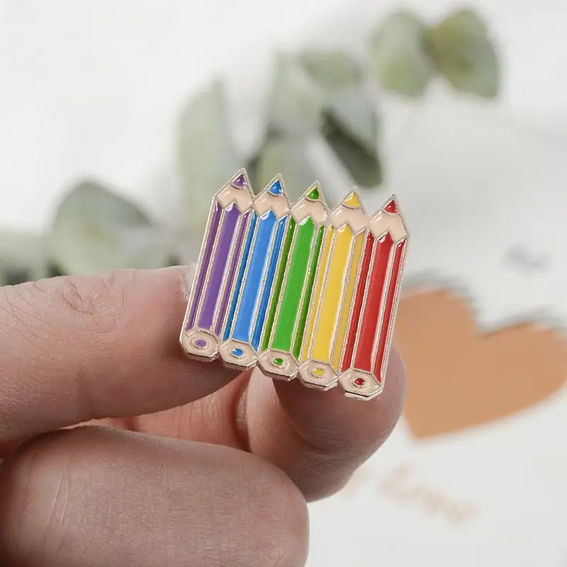 Colored pencils Enamel Pin