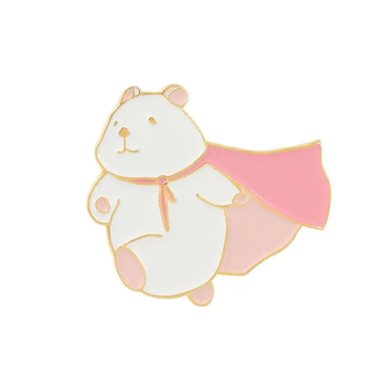 Cute Bear Hero Enamel Pin