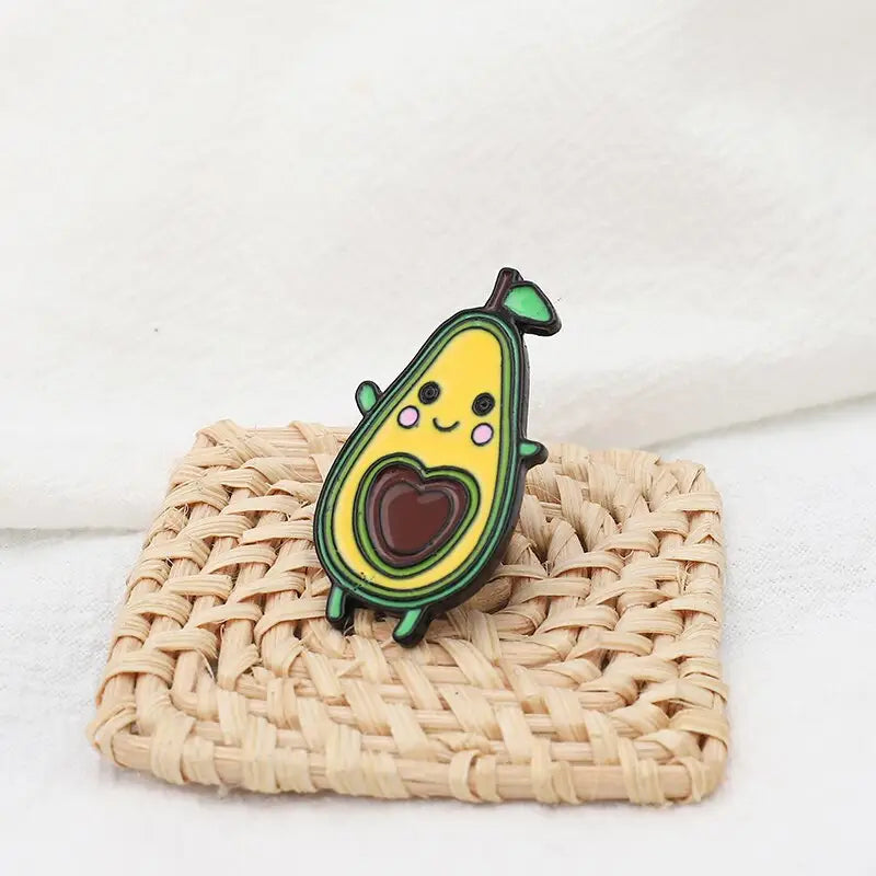 Cute Pear Avocado Enamel Pin