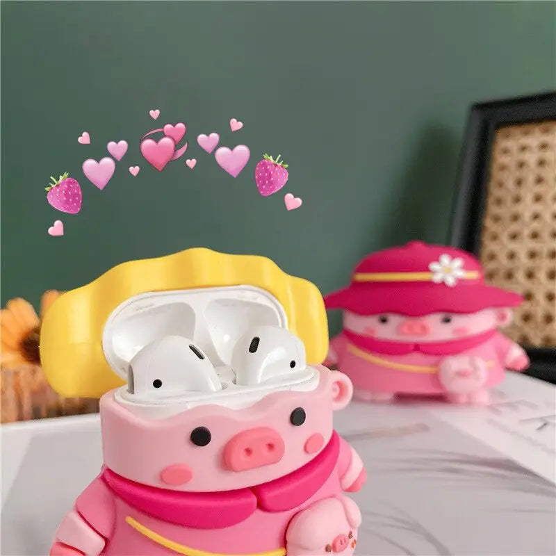 Cute Pig Airpod Case