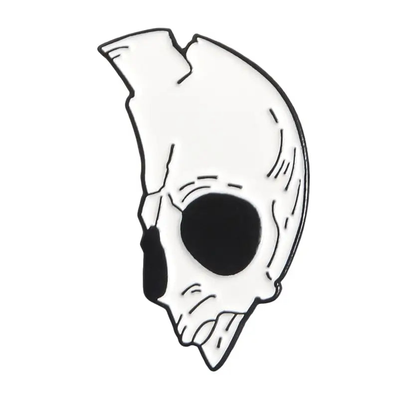 Dead Lovers Woman Skeleton Face Enamel Pin