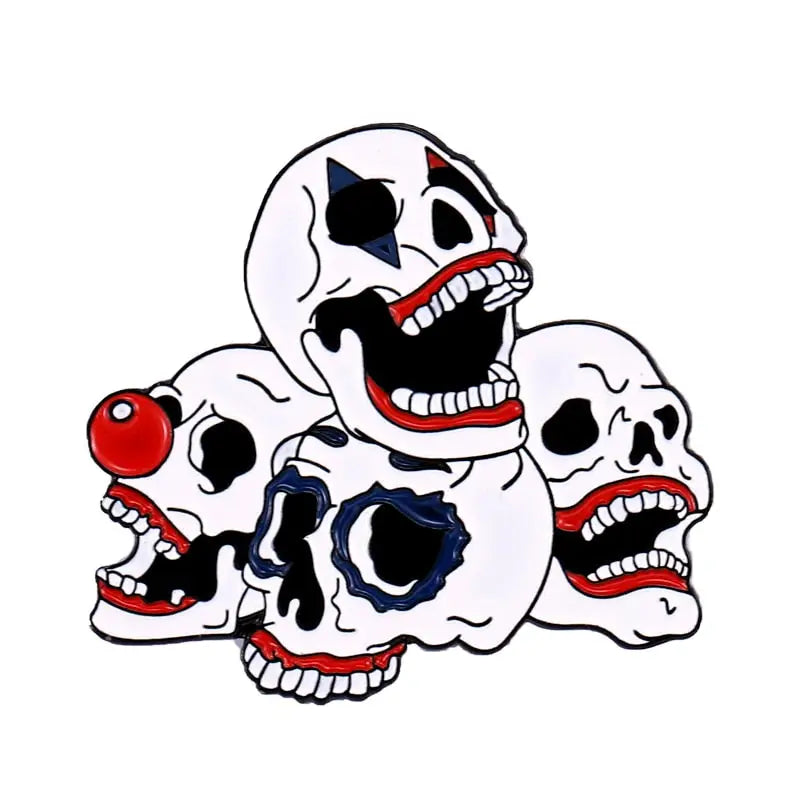 Death Skull Enamel Pins