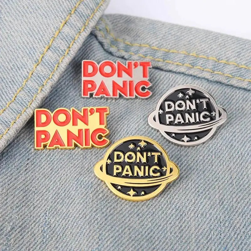 Don’t Panic Enamel Pin