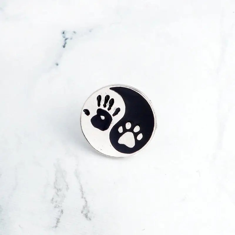 Give me five! pin palm and paw pins Cute Dog puppy Cat