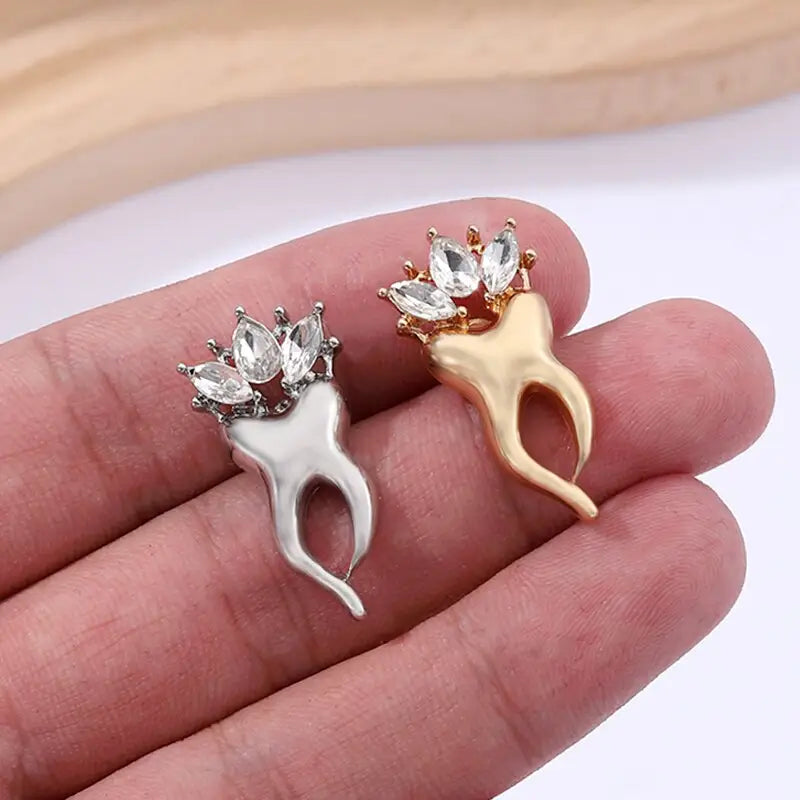 Gold Silver Color Tooth Pins