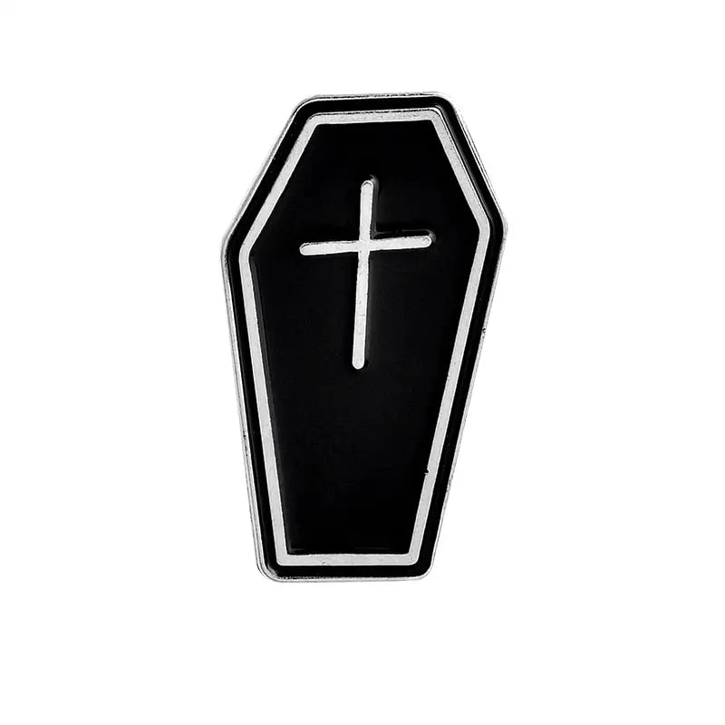 Gothic Dark Coffin Enamel Pin