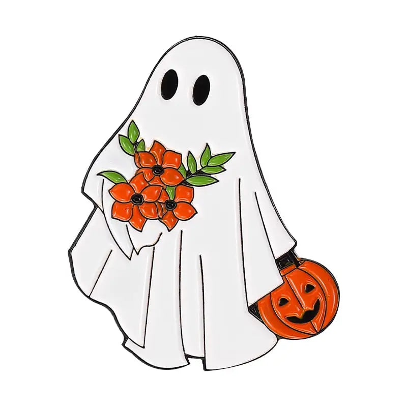 Halloween Boo Enamel Pins