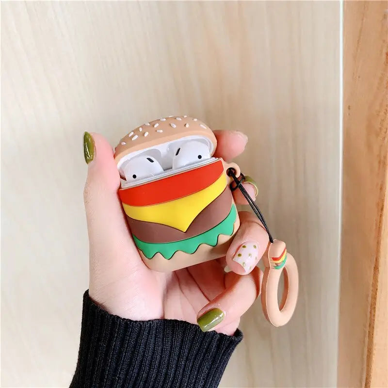 Hamburger and Fries Airpod Case