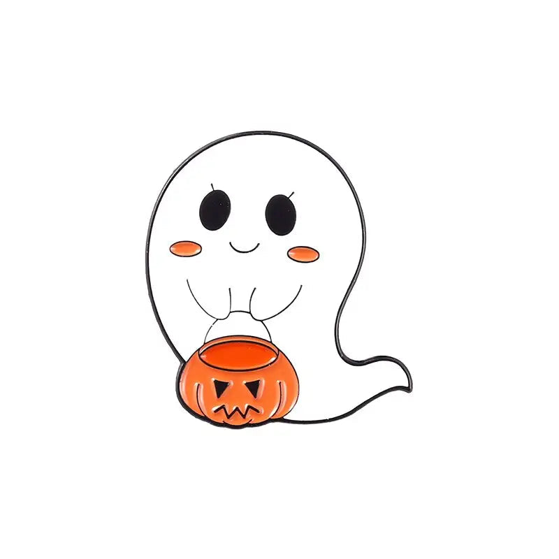 Happy Halloween! Ghost Enamel Pin