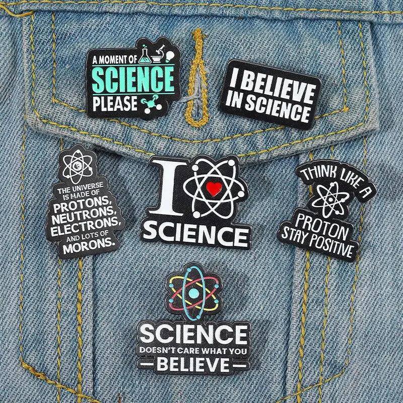 I Believe in Science Enamel Pins