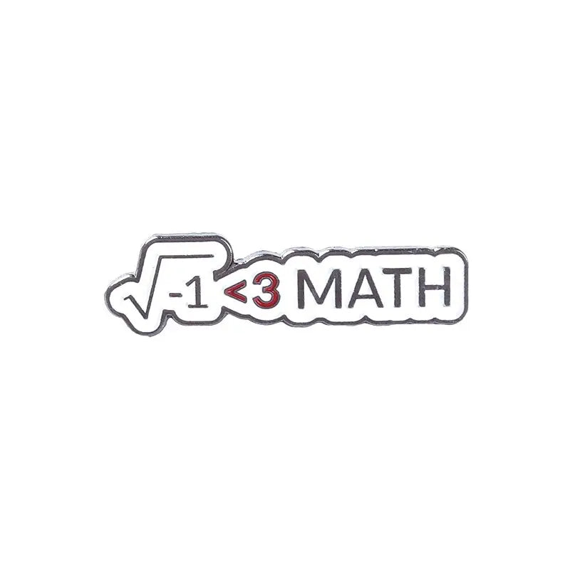 I Love Math Enamel Pin