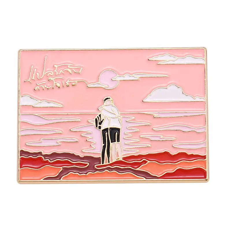 I Told Sunset About You Enamel Pins