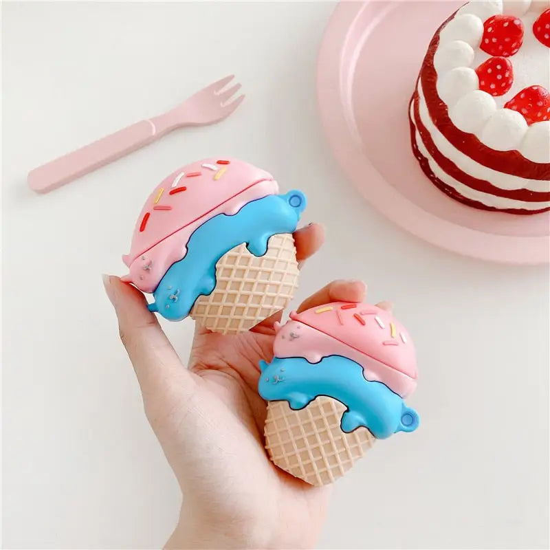 Ice Cream Cone Airpod Case