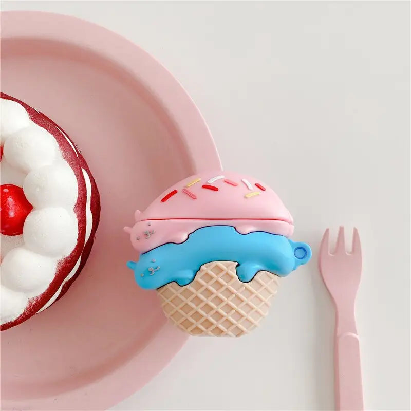 Ice Cream Cone Airpod Case