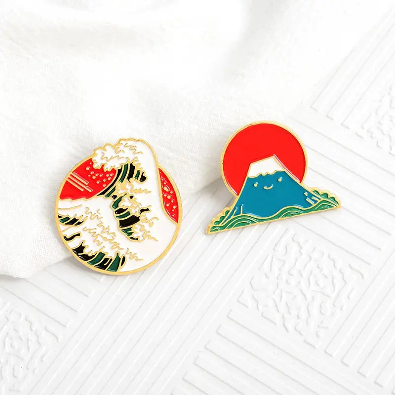 Japanese Style Enamel Pin