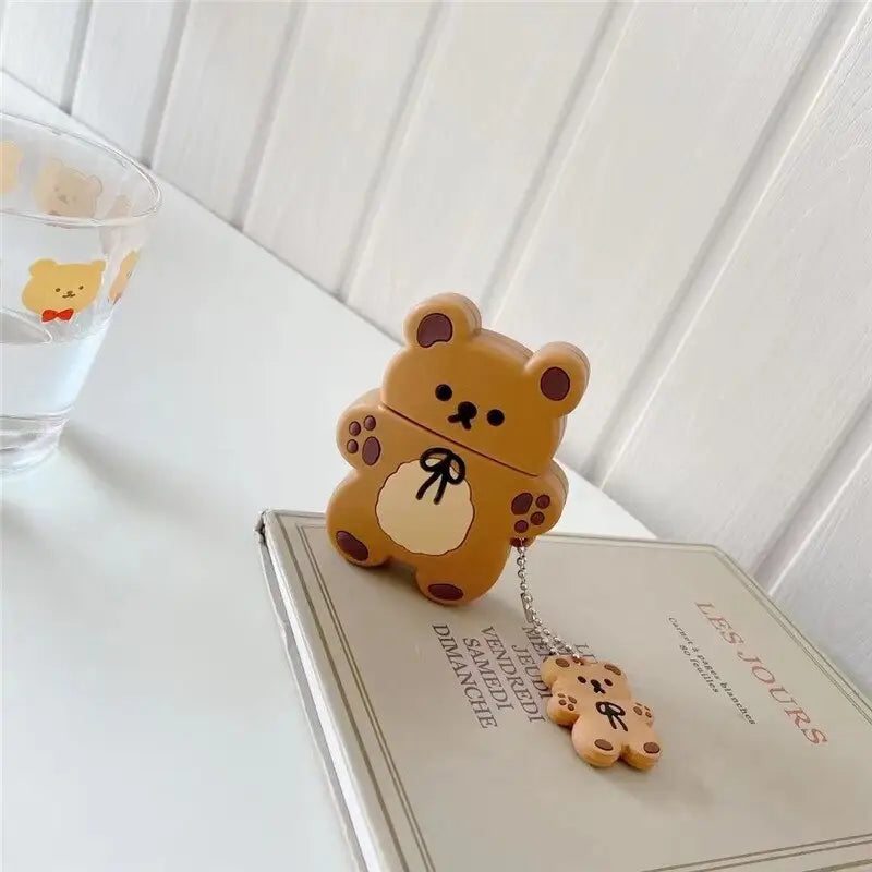Korean Cute Bear Airpod Case