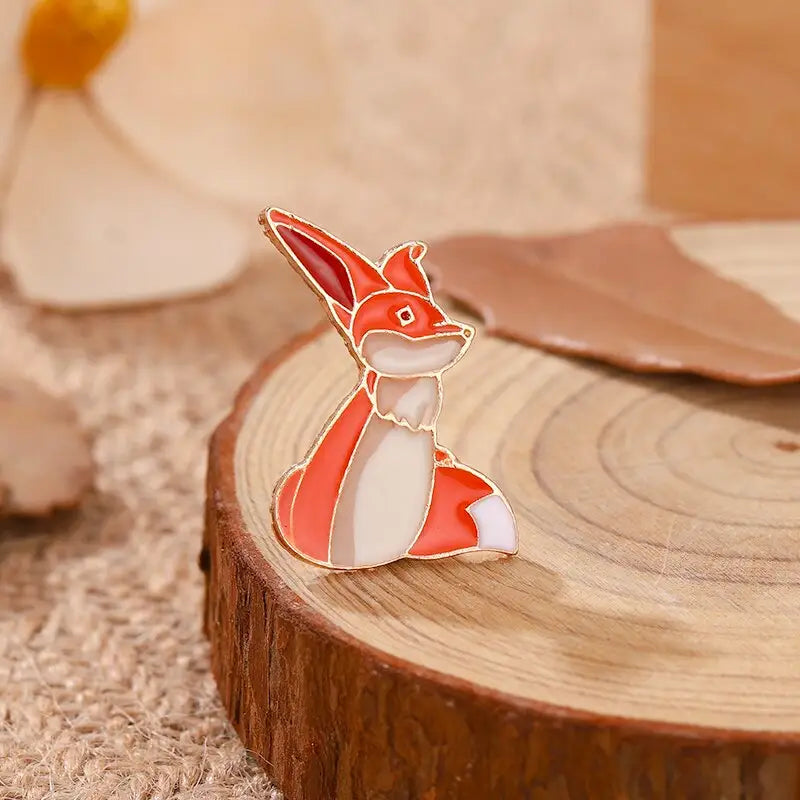Little Red Fox Enamel Pins