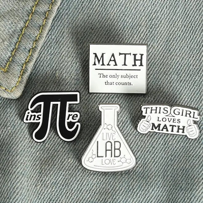 Love Math Enamel Pin