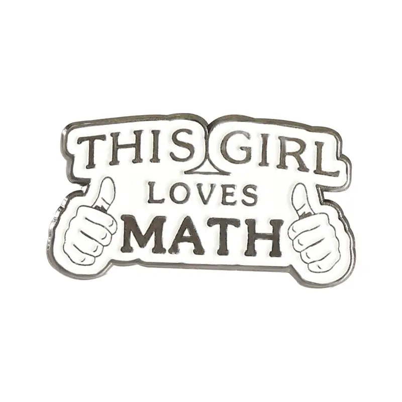 Love Math Enamel Pin