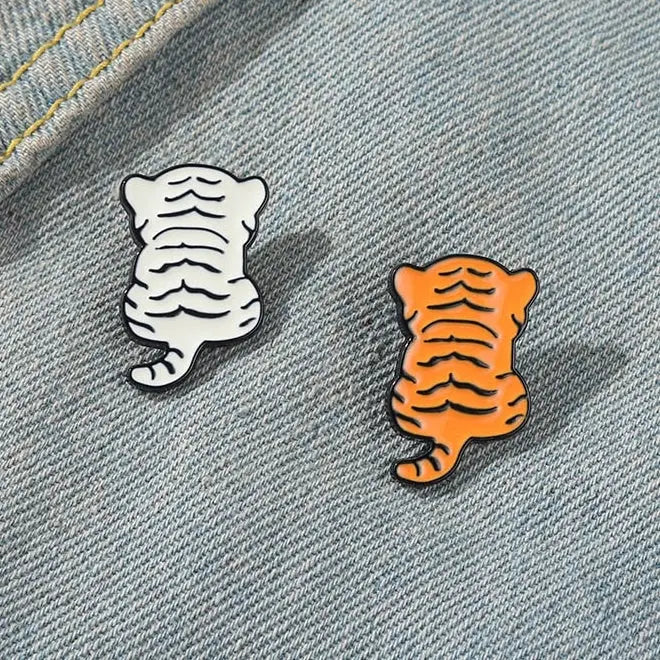 Lovely Tiger Enamel Pin