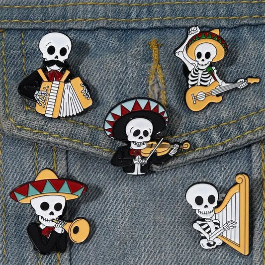 Mexican Concert Enamel Pins