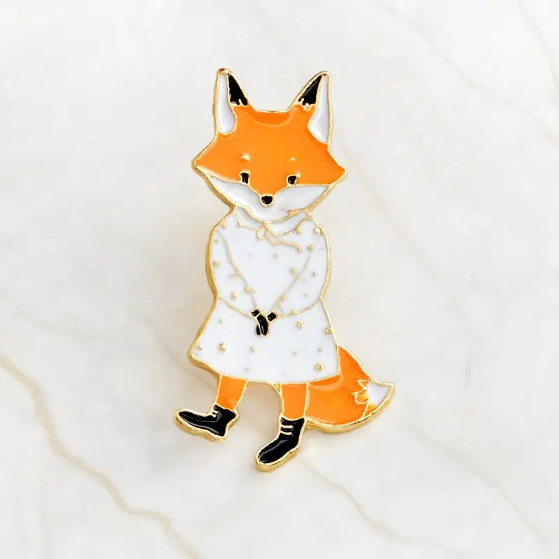 Mr Ms Gentleman Lady Cat rabbit fox Enamel Pin