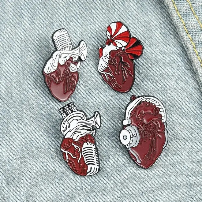 Music Heart Enamel Pin