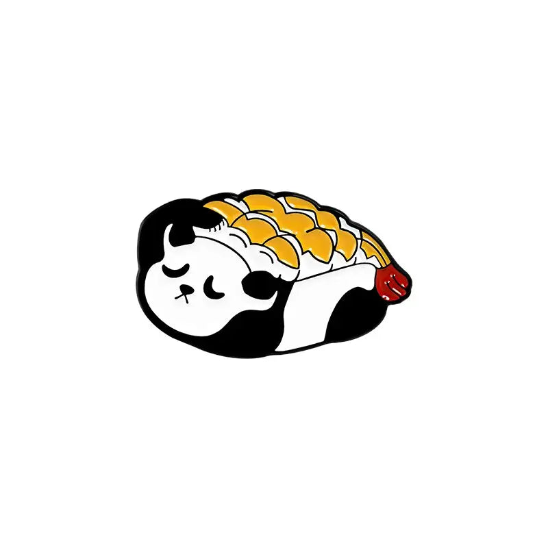 Panda Sushi Enamel Pin