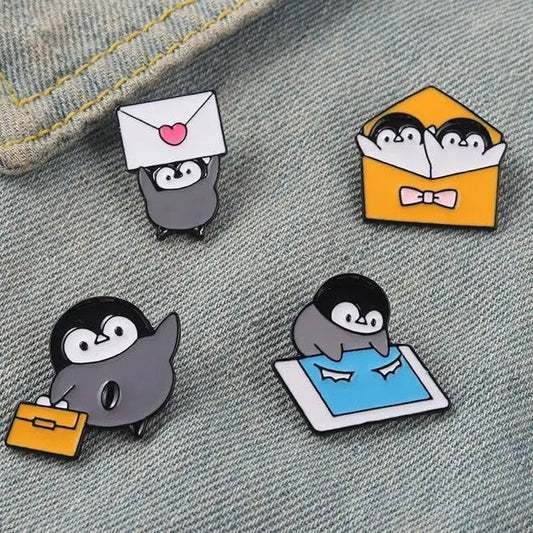 Penguin Postman Enamel Pin