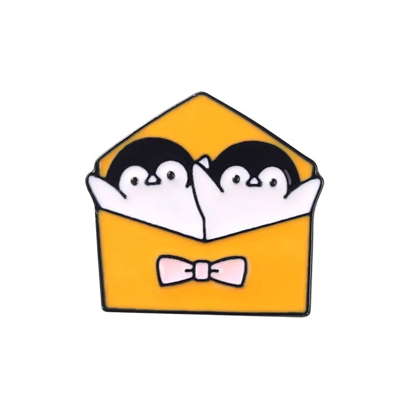 Penguin Postman Enamel Pin
