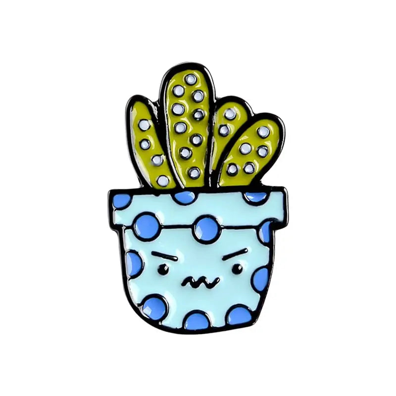 Potted Plant Enamel Pin
