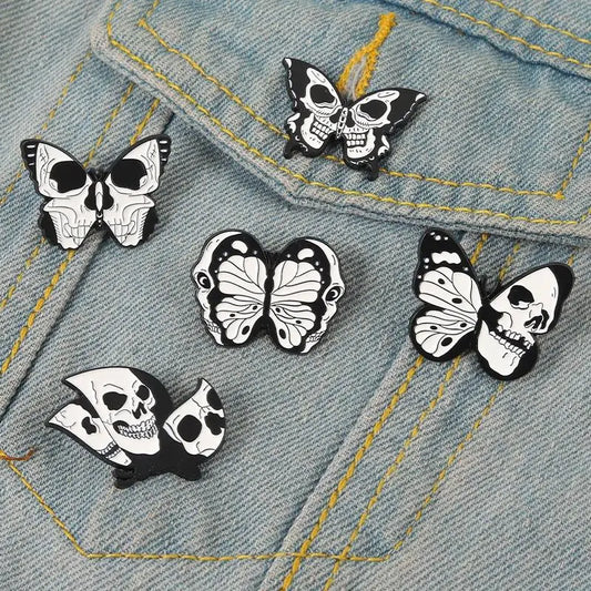 Punk Butterfly Enamel Pins