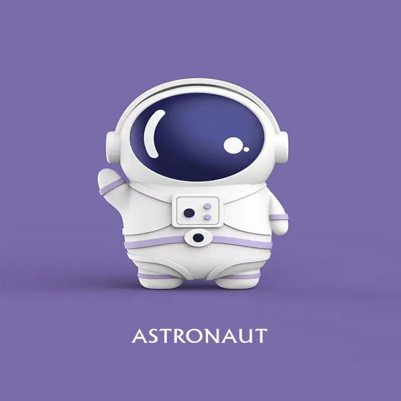 Purple Astronaut Airpod Case