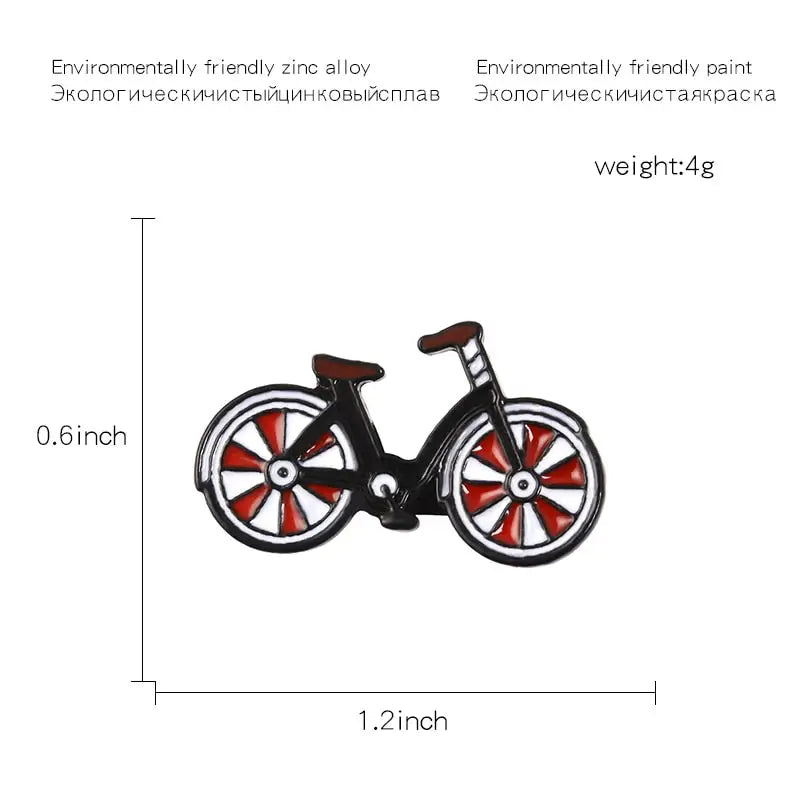 Red Bike Enamel Pin