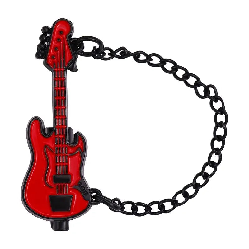 Rock Band Chain Enamel Pins