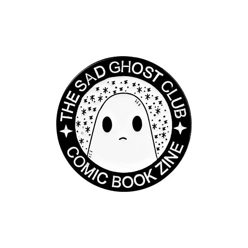 Sad Ghost Club Enamel Pin