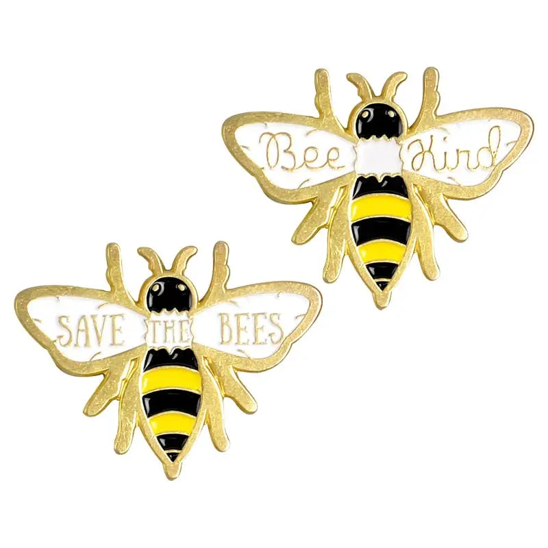 Save the Bee Kind Enamel Pin