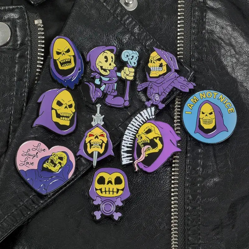 Skeletor purple hood Enamel Pin