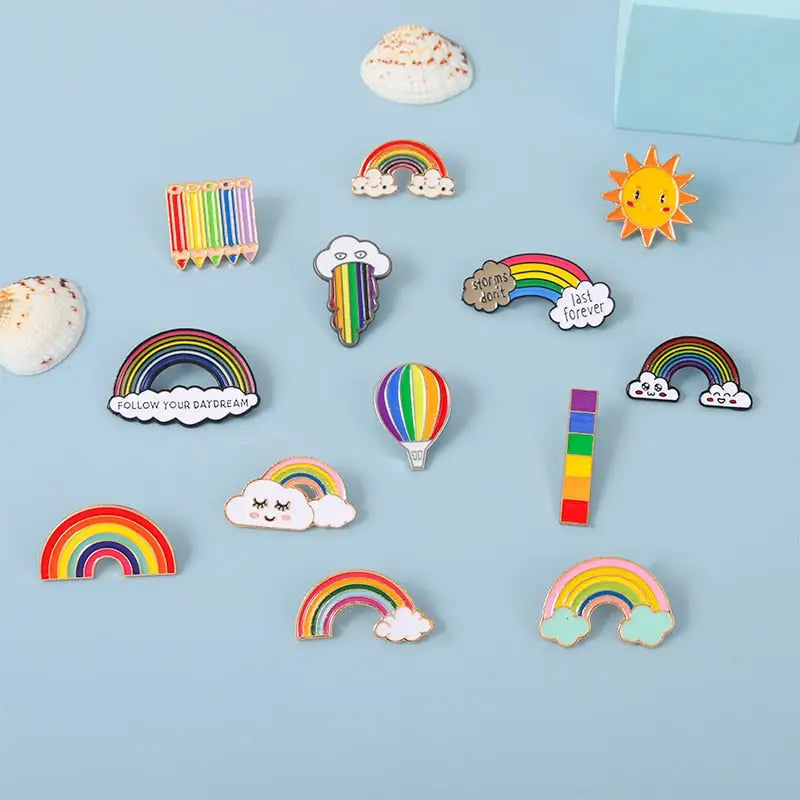 SO Cute Rainbow Enamel Pin