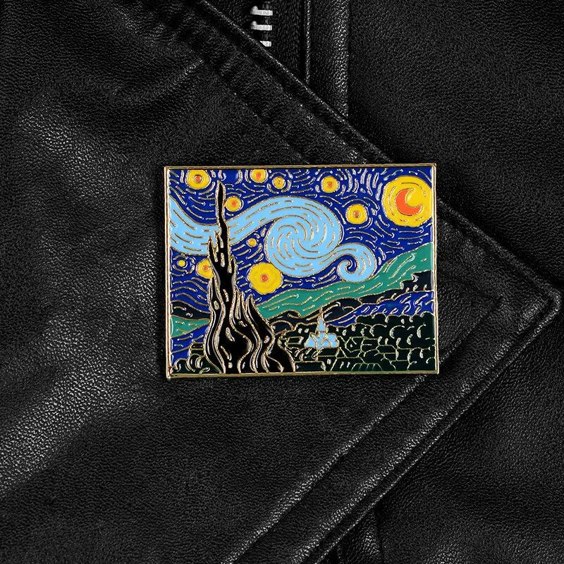 The Starry Night Enamel Pin