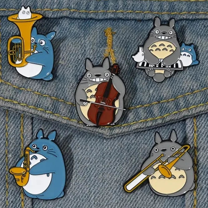 Totoro Orchestra Enamel Pins