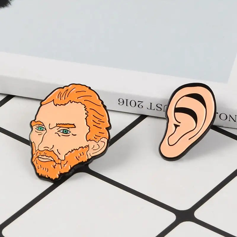 Vincent van Gogh Ear Enamel Pin