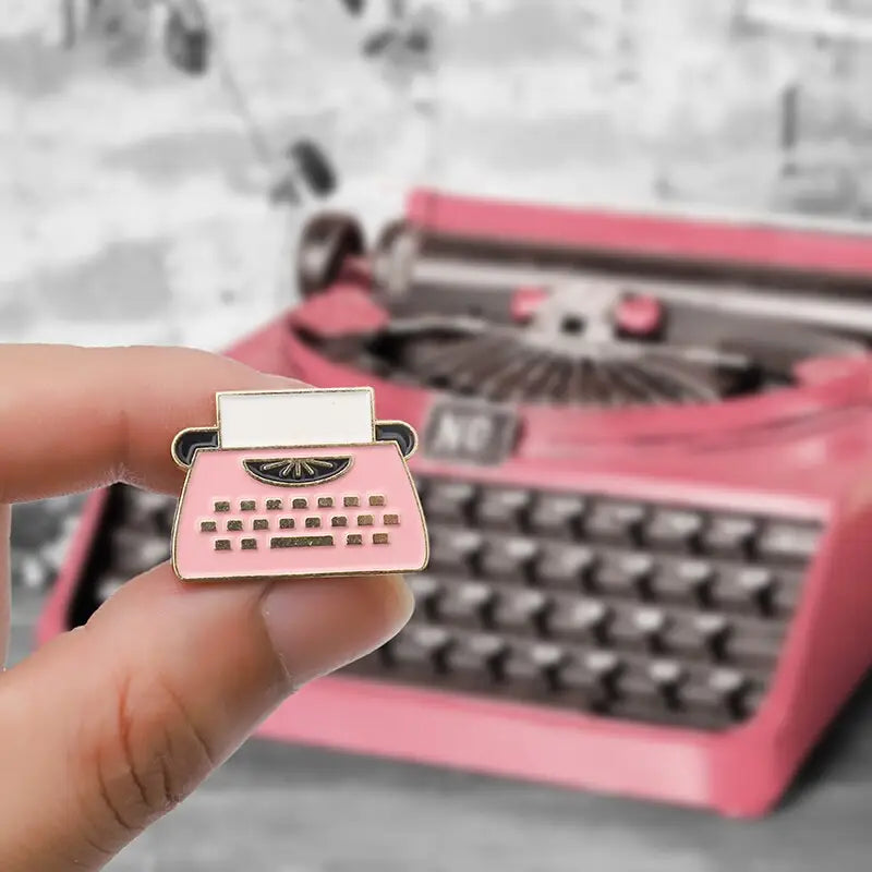 Vintage Typewriter Enamel Pin